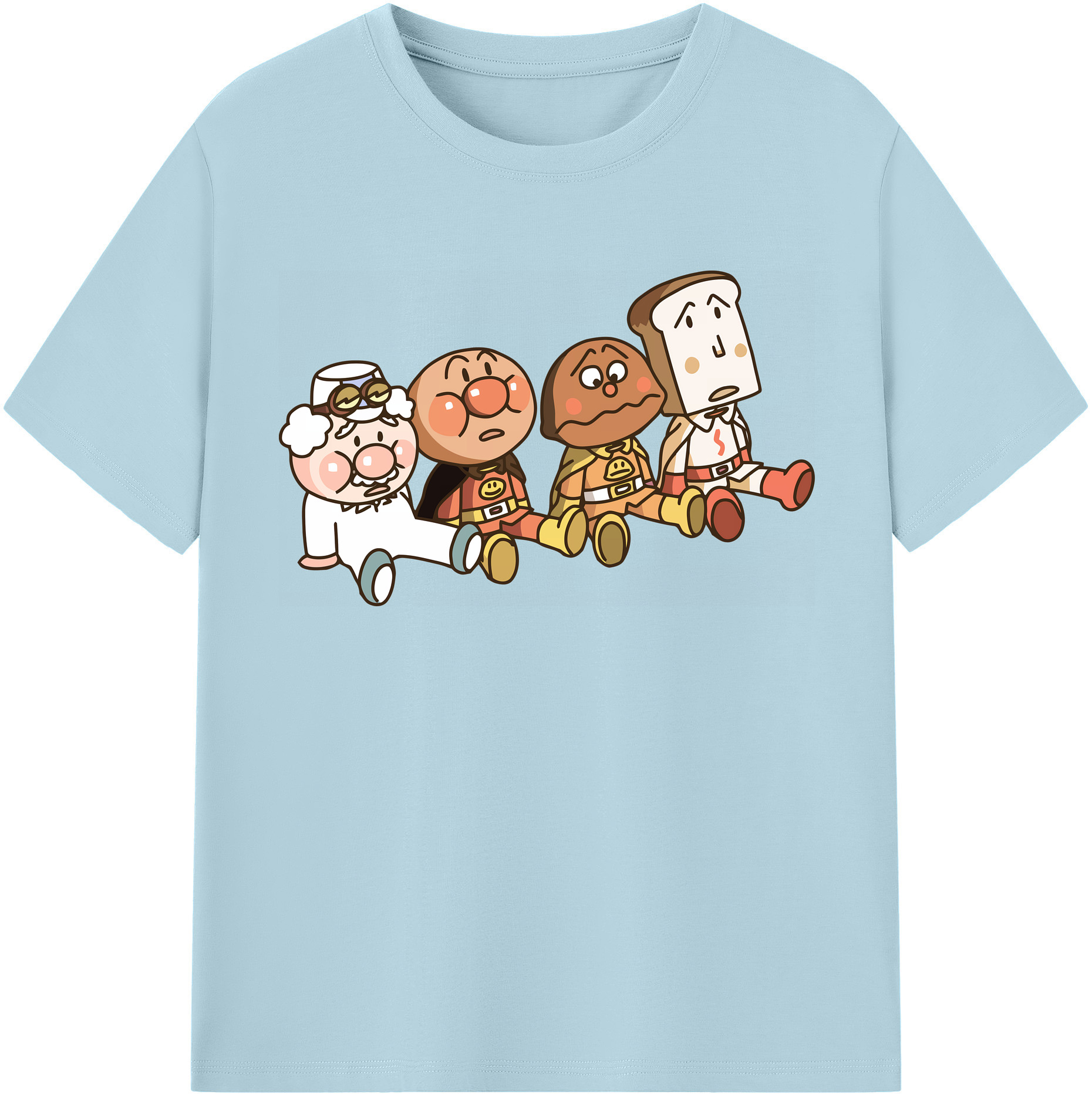 （画像用） アンパンマン Anpanman 綿100％半袖Tシャツ（フロントプリント）